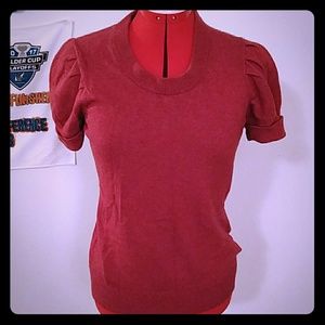 Pinup style short sleeved sweater